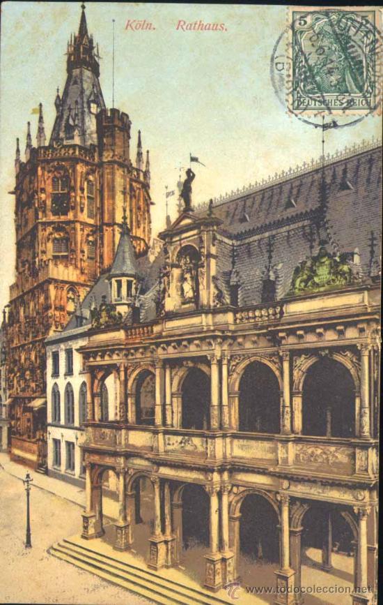 Postales: K&Ouml;LN (GERMANY).- RATHAUS - Foto 1