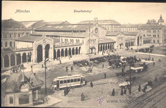 Postales: M&Uuml;NCHEN (GERMANY).- HAUPTBAHNHOF - Foto 1