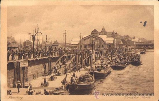Postales: HAMBURG (GERMANY).- DEICHTOR MARKT - Foto 1