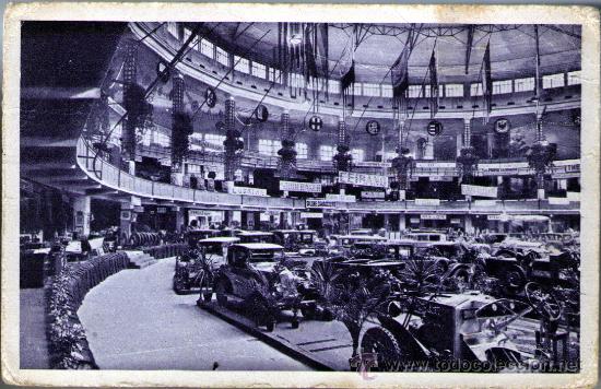 Postais: POSTAL FERIA EXPOSICION INTERNACIONAL MUESTRAS DE MILAN 1928 VISTA PARCIAL SALON AUTOMOVIL&iexcl;MUY RARA!