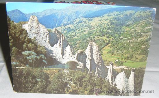 Cartoline: postal de euseigne les pyramides suiza a&ntilde;o 1962 circulada