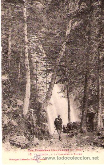 Cartes Postales: TARJETA POSTAL. LES PYRENEES CENTRALES. 1&ordf; SERIE, N&ordm; 16. LUCHON, LE GOUFFRE D&acute;ENPER. ED. L. F.