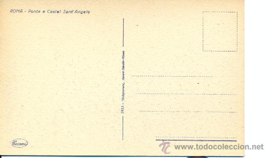 Postales: Postal de Roma a&ntilde;o 1933 - Foto 2