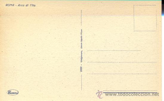 Postales: Postal de Roma a&ntilde;o 1933 - Foto 2