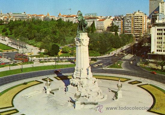 Postales: LISBOA PRA&Ccedil;A MARQU&Eacute;S DE POMBAL SIN CIRCULAR - Foto 1