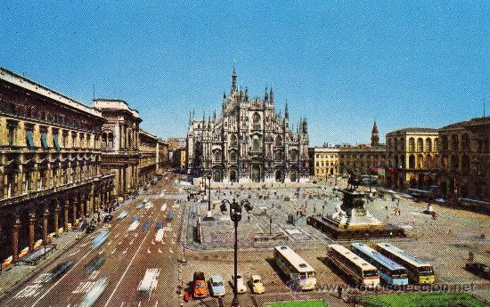 Postales: MILANO PIAZZA DEL DUOMO SIN CIRCULAR - Foto 1