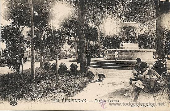 Postales: PERPIGNAN, JARDIN TERRUS, EDICIONES NAVARRO - Foto 1