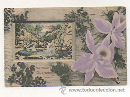 Cartes Postales: DE VICHY JE VOUS ENVOIE CES FLEURS. L'ARDOISI&Egrave;RE.