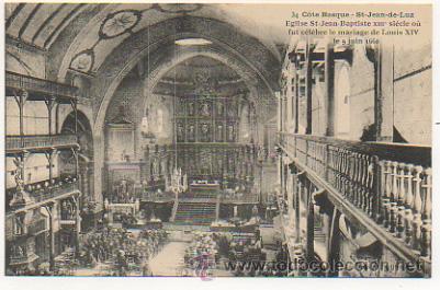 Cartes Postales: COTE BASQUE. SAINT JEAN DE LUZ. EGLISE ST JEAN BAPTISTE. (ED. DARGAINS, 34)