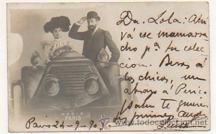 Cartes Postales: PAREJA. PARIS. COCHE.