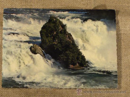 Postales: Postal antigua Cataratas del Rin Rheinfall (Schweiz) bei Neuhausen sin usar