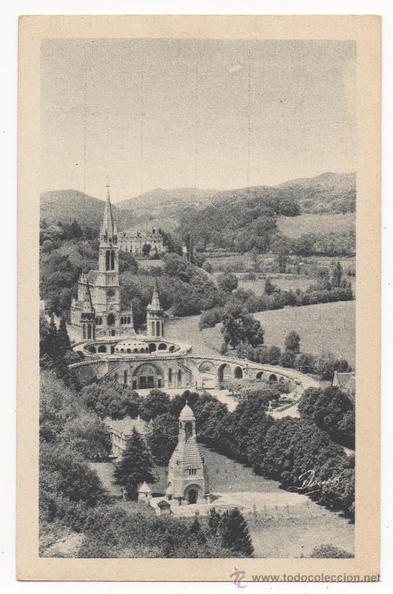 Cartes Postales: LOURDES.- LA BASILIQUE ET LE MONUMENT INTERALLI&Eacute;.