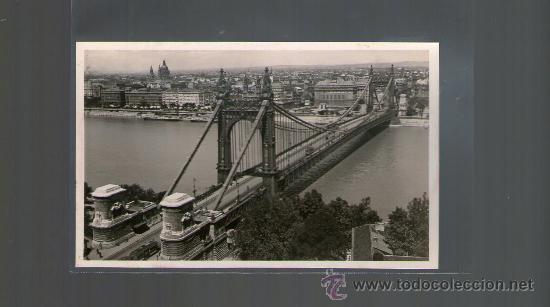 Cartes Postales: TARJETA POSTAL DE HUNGRIA. BUDAPEST. ERZSEBET HID. TORVENYESEN VEDVE 1934.