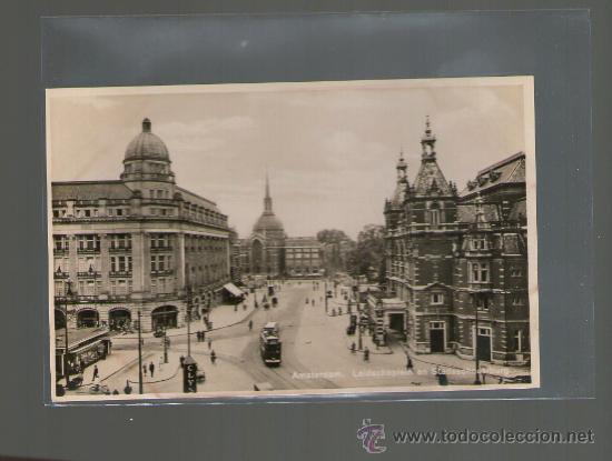 Postais: TARJETA POSTAL DE HOLANDA. AMSTERDAN. LEIDSCHEPLEIN EN STADSSCHOUWBURG.