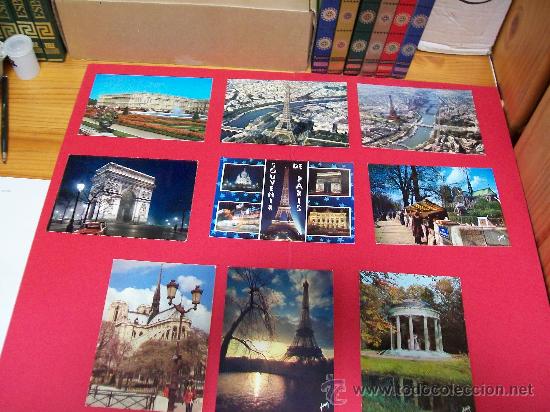 Postales: 9 postales de Paris. - Foto 1