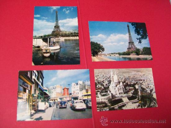 Postales: Paris 4 postales en color - Foto 1