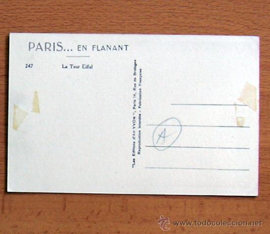 Postales: Paris - La Tour Eiffel - Foto 2