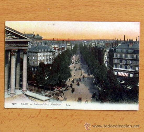 Postales: Paris - Boulevard de la Madeleine - Foto 1