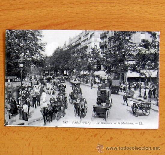 Postales: Paris - Le Boulevard de la Madeleine - Foto 1