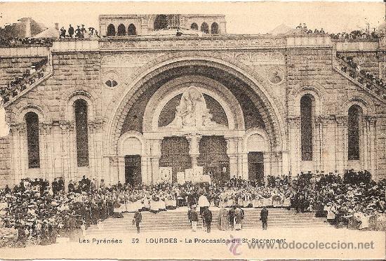 Postales: LOURDES - LA PROCESSION DU ST-SACREMENT - SIN CIRCULAR - Foto 1