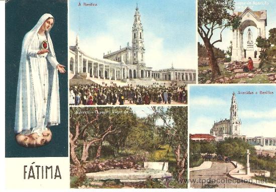 Postales: POSTAL DE F&Aacute;TIMA CIRCULADA CON SELLO - Foto 1