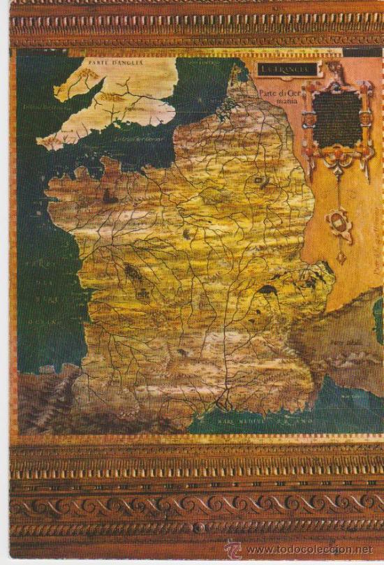 Postales: FIRENZE. SALA DE MAPAS. FRANCIA - Foto 1