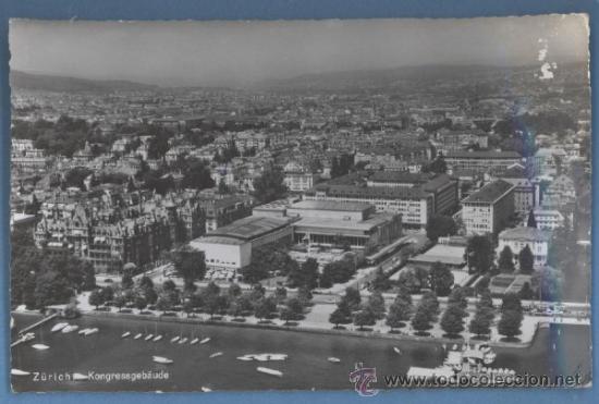 Postales: Zurich - Edificio del Congreso - 1957 - Foto 1