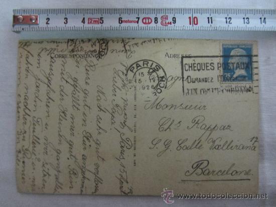 Postales: Preciosa postal de Paris / Circa 1926 - Foto 2