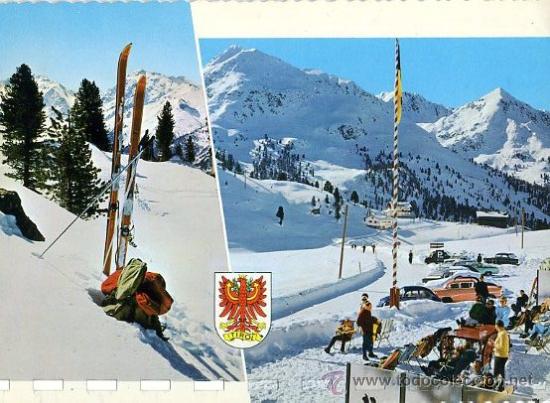 Postales: tarjeta postal austria - k&uuml;htai tirol - post 1967 - esqui deportes heraldica