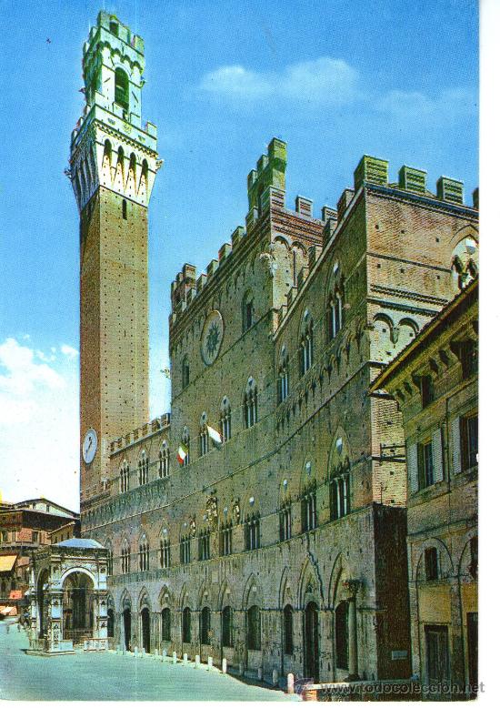 Postales: postal de siena, palazzo comunale - Foto 1