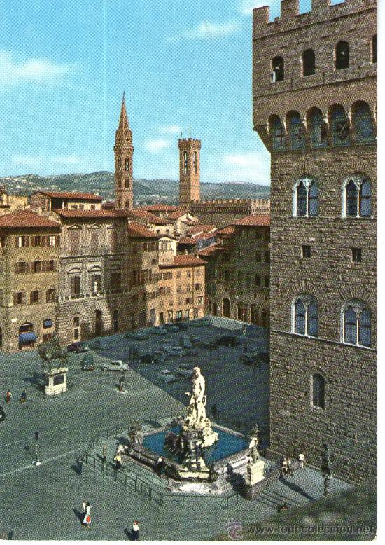 Postales: postal de firenze piazza della signora - Foto 1