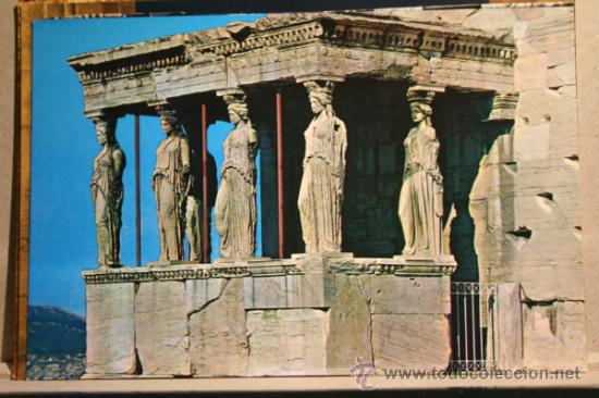 Postales: POSTAL ATENAS. LAS CARIATIDES. TEMPLO DE ERECTION. SIN CIRCULAR - Foto 1