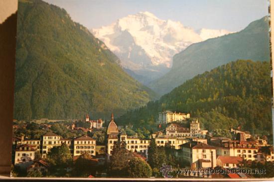 Postales: POSTAL INTERLAKEN. SIN CIRCULAR. - Foto 1