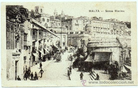 Postales: MALTA, LA VALETTA, SCESA MARINA, CIRCULADA - Foto 1