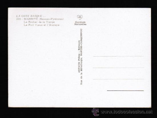 Postales: POSTAL DE BIARRITZ - LA COTE BASQUE - Foto 2