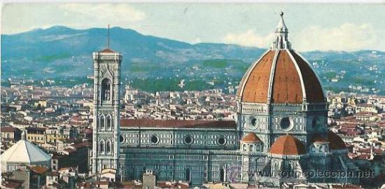 Postales: :::: LC229 - POSTAL - FIRENZE - LA CATTEDRALE - CIRCULADA - Foto 1