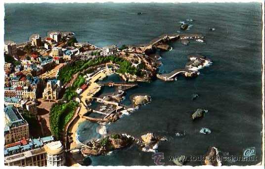 Postales: Biarritz. coloreada. Circulada - Foto 1
