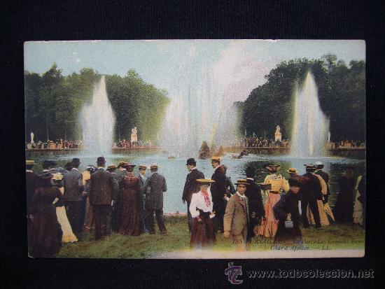 Postais: Postal 155. Versailles. Le Parc. Les Grandes Eaux. Char d'Apollon. Francia.