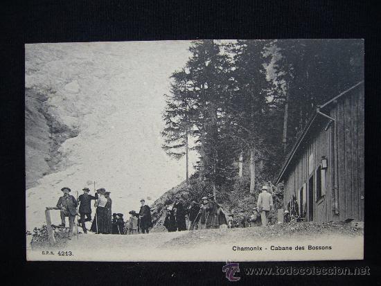 Postales: Postal 4213. Chamonix. Cabane des Bosons. Francia.