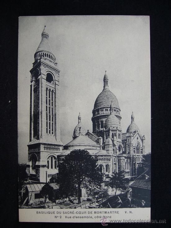 Postais: Postal 2. Basilique du Sacr&eacute;-Couer de Montmartre. V.N. Francia.