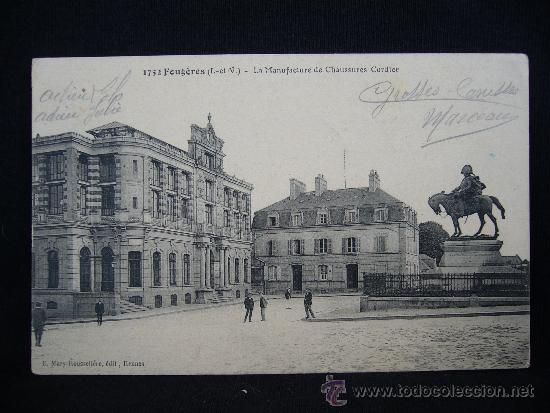 Postcards: Postal 11752. Foug&egrave;res. La Manufacture de Chaussures Cordier. Ed. Mary-Rousseliere. Francia.