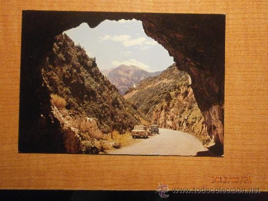 Cartes Postales: POSTAL VALLS D`ANDORRA TUNNEL SUR LAROUTE DE LA MASSANA SIN CIRCULAR