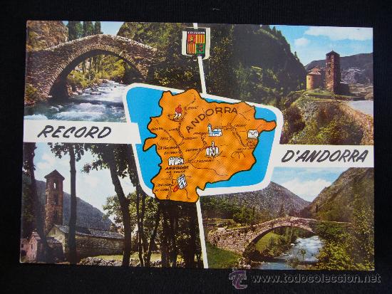 Postkarten: Postal 1146. Valls d' Andorra. Pont rom&agrave;ntic de Sant Antoni. Ed. Fisa.
