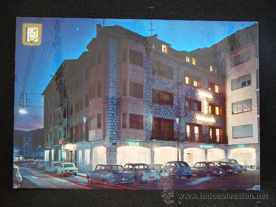 Postais: Postal 1502. Valls d'Andorra. Hotel les Arcades. Ed. Fisa.
