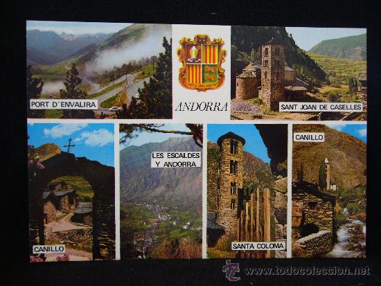 Postcards: Postal 6371. Valls d'Andorra. Direrents aspectes. Ed. Fisa.
