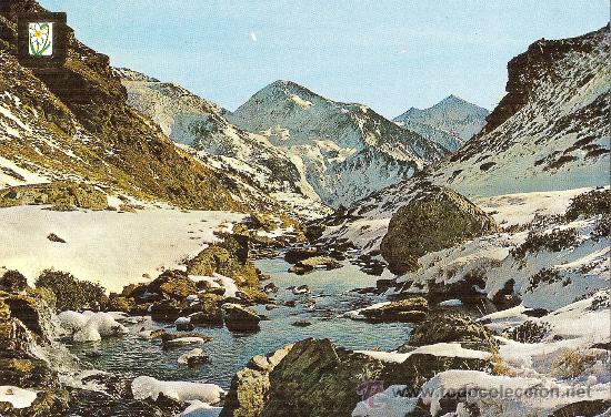 Postkarten: VALLS D'ANDORRA, NAIXEMENT RIU TRISTAINA - ESCUDO DE ORO N&ordm; 354 - SIN CIRCULAR