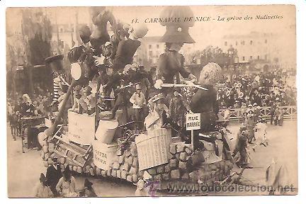 Postales: POSTAL CARNAVAL DE NICE &ndash; LA GR&Egrave;VE DE MIDINETTES - Foto 1