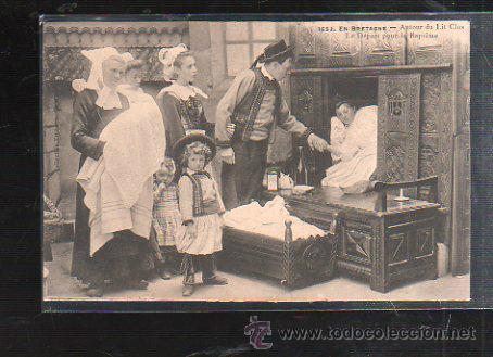 Postcards: TARJETA DE BRETAGNE. AUTOUR DU LIT CLOS. 1652. VILLARD COLLECTION.