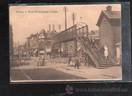 Postales: TARJETA POSTAL DE SERAING. BELGICA. PASSERELLE ET PASSAGE A NIVEAU. BUTENAERS.