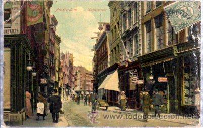 Postais: TARJETA POSTAL AMSTERDAN, KALVERSTRAAT, N&ordm;64, V 6/40